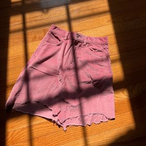 Pink corduroy Zara skirt